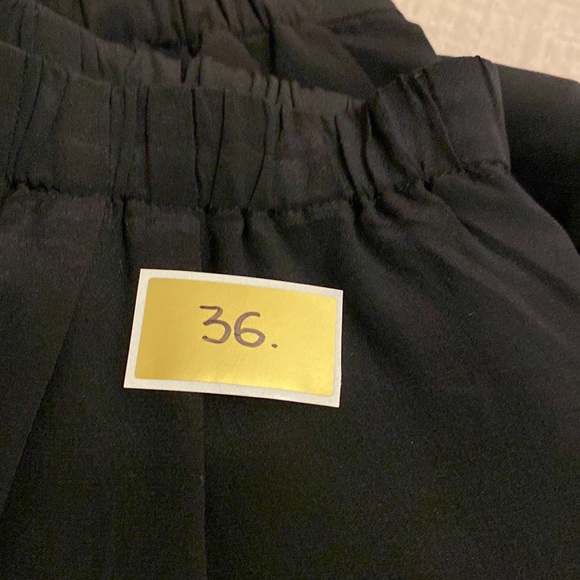 Madewell Black 100% Silk Mid-length Straight Island Skirt Elastic Waist. Size S - Picture 9 of 9